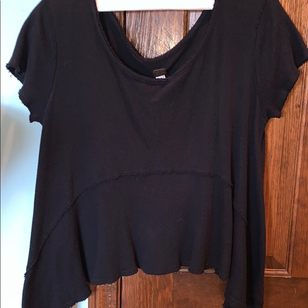 FREE PEOPLE- navy blue top